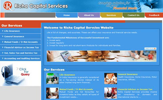 Richa Capital Website Design